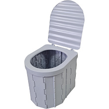 Складной туалет с крышкой Coolwalk 7511, 355х280х300 мм.