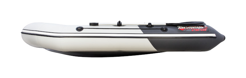 Надувная лодка ПВХ Таймень NX 2850 светло-серый/графит (слань-книжка)