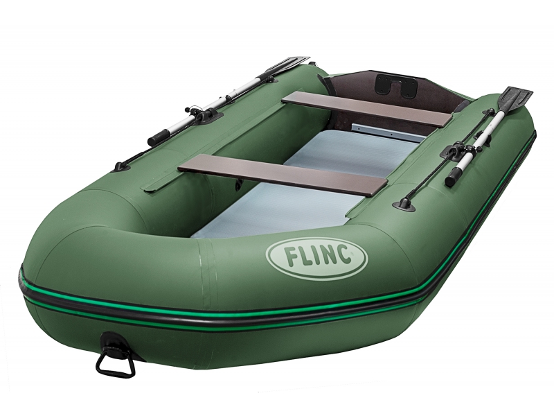 Надувная лодка ПВХ Флинк FT290LA (зеленая)