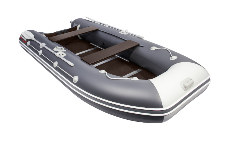 Надувная лодка ПВХ Таймень LX 3600 СК графит/светло-серый (фанерный пайол)