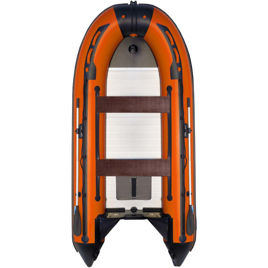 Надувная лодка ПВХ СМарин SDP Max 420, оранжевый/черный