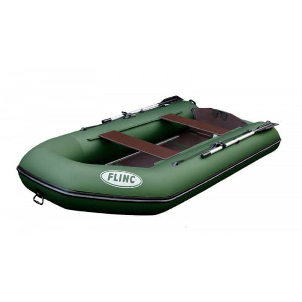 Надувная лодка ПВХ Флинк FT320K (киль, зеленая)
