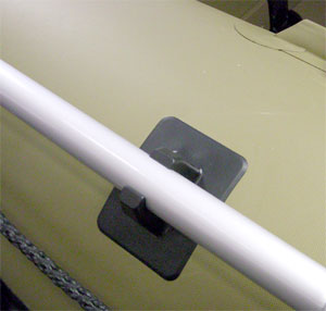 Держатель (защелка) весла, 110х85 мм., Ø 25 мм., черный