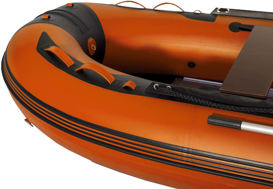 Надувная лодка ПВХ СМарин SDP Max 380, оранжевый/черный