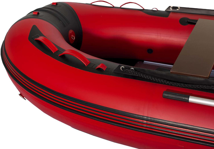Надувная лодка ПВХ СМарин SDP Max 420, красный/черный