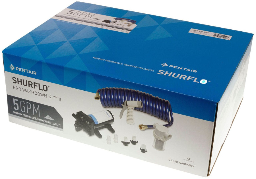 Комплект для мытья палубы Shurflo Pro Blaster II Pro Washdown Kit, 12В, 18.9 л/мин.