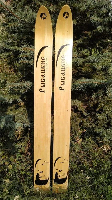 Лыжи Рыбацкие деревянные 125х11 см.