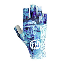 Перчатки FHM Mark голубой принт