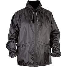 Куртка влагозащитная FENC с белой молнией (черная)