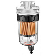 Фильтр-сепаратор топливный 10 мк с креплением и водосборником