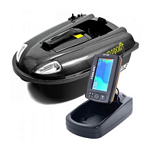 Кораблик для прикормки "Carpboat Carbon" + эхолот ТF640 GPS Li-ion