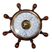 Барометр с термометром КРЭТ "Штурвал", д. 250 мм.